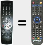 Télécommande pour remplacer R-105