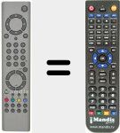 Télécommande pour remplacer RC 1546 (20185939)