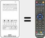 Télécommande pour remplacer RM 604 B (A1009009A)