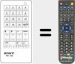 Télécommande pour remplacer RM 605 (A1009022A)