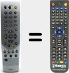 Télécommande pour remplacer RS501