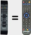 Télécommande pour remplacer LCDTV32111 (20543815)