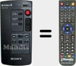Télécommande pour remplacer RMT-502 (146539591)