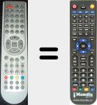Télécommande pour remplacer TTV1969TWINX