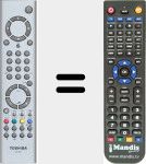 Télécommande pour remplacer CT-861 (V20160103)