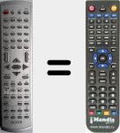 Télécommande pour remplacer TVD1401