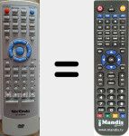 Télécommande pour remplacer MX-DVD8356