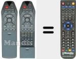 Télécommande pour remplacer RC2550