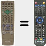 Télécommande pour remplacer RRMCG1270AJSA