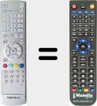 Télécommande pour remplacer TP304