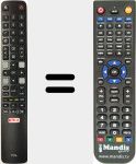 Télécommande pour remplacer RC 802 N YAI 1