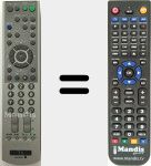 Télécommande pour remplacer RM-W105 (147892311)