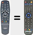 Télécommande pour remplacer TP-014