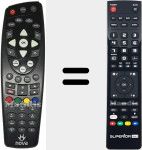 T&eacute;l&eacute;commande pour remplacer NOVA001