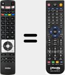 Télécommande pour remplacer RC5118F (0530019282)