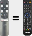 Télécommande pour remplacer RC802V (06BTZNYYADRC802V)