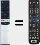 T&eacute;l&eacute;commande pour remplacer RC602S (06BTZNYYCRC602S)