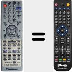 Télécommande pour remplacer VXX2957 (076R0JZ030)