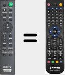 T&eacute;l&eacute;commande pour remplacer RMT-AH500U (1-493-544-11)