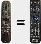 Télécommande pour remplacer MR24GA (AKB76045003)