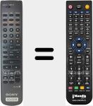 Télécommande pour remplacer RM-R52 (147790111)