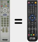 Télécommande pour remplacer RM-ED007 (147984711)