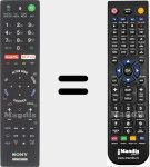 Télécommande pour remplacer RMF-TX 200 E (149312911)