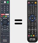 Télécommande pour remplacer RMF-TX310E (149345521)