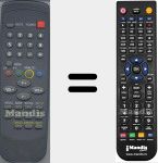 T&eacute;l&eacute;commande pour remplacer 14CX7