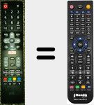 T&eacute;l&eacute;commande pour remplacer ODL55650U-TIB