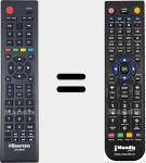 T&eacute;l&eacute;commande pour remplacer ER-22601B (T184849)