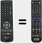Télécommande pour remplacer GA 591 WJSA (RRMCGA591WJSA)