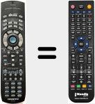 Télécommande pour remplacer RC-511M (24140511)