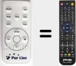 T&eacute;l&eacute;commande pour remplacer PUR001