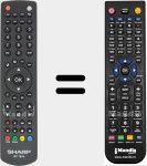 Télécommande pour remplacer 20601206