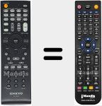 Télécommande pour remplacer RC-762M (24140762)