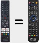 T&eacute;l&eacute;commande pour remplacer RC45135TR (23830419)