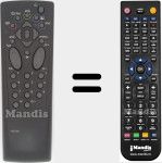 T&eacute;l&eacute;commande pour remplacer RCTMB 100 (20879230)