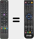 T&eacute;l&eacute;commande pour remplacer RC4880 (23290474)