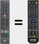 Télécommande pour remplacer RC4876 (23306021)