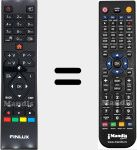 Télécommande pour remplacer RC39105 (23553434)