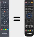 Télécommande pour remplacer RC39105 (23571647)