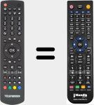 Télécommande pour remplacer RC1912 (23103005)