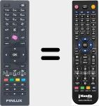 T&eacute;l&eacute;commande pour remplacer RC4875 (23266411)