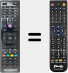 Télécommande pour remplacer RC4875 (23266430)