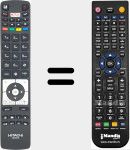 T&eacute;l&eacute;commande pour remplacer RC 5118 (23294983)