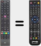 T&eacute;l&eacute;commande pour remplacer RC4876 (23305085)