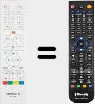 T&eacute;l&eacute;commande pour remplacer RC4876 (23375728)