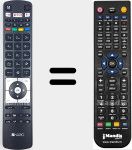 T&eacute;l&eacute;commande pour remplacer RC5118 (23466244)