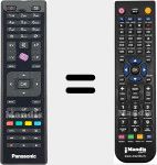 T&eacute;l&eacute;commande pour remplacer RC4875 (23595920)